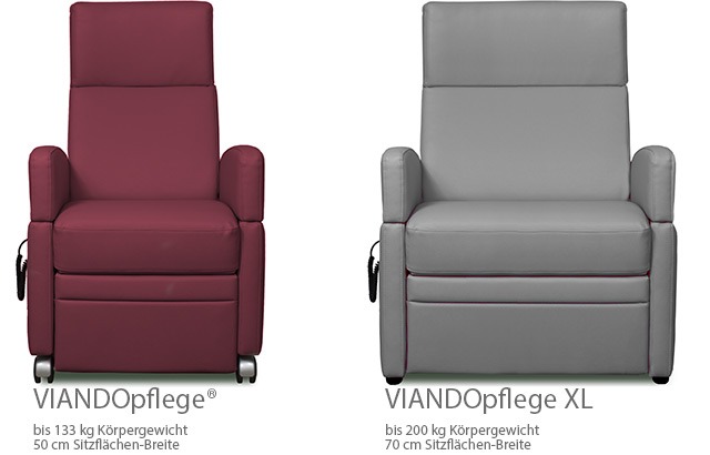 Aufstehsessel, VIANDOpflege XL, Schwergewichtig, &Uuml;bergewicht