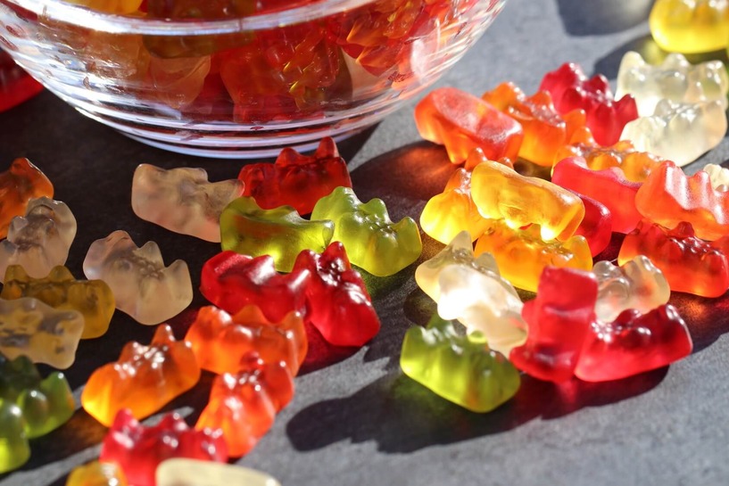 Gummib&auml;ren, Gummib&auml;rchen, S&uuml;&szlig;igkeiten, Zucker, Gelatine