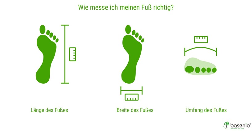 Schuhgr&ouml;&szlig;e, Schuhweite, Schuhbreite