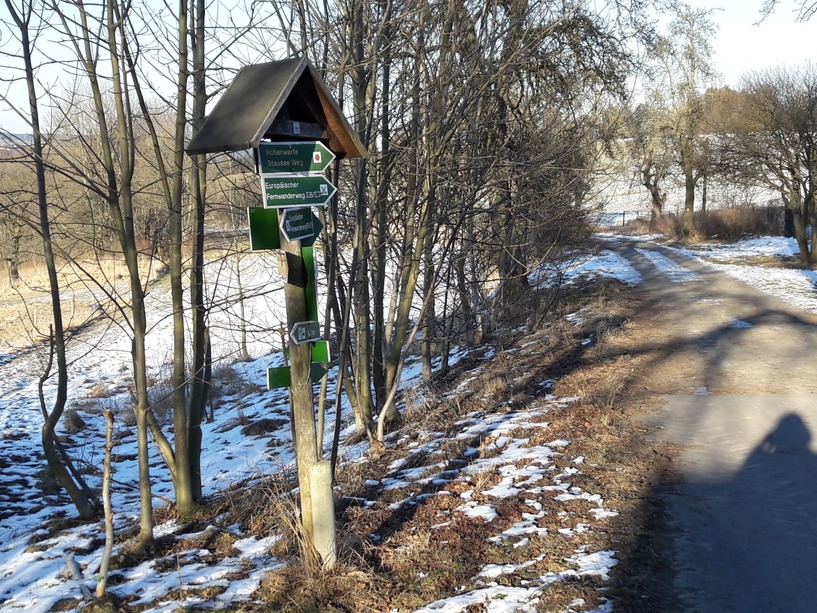 Wegwei&szlig;er, Wandern, Hohenwarte