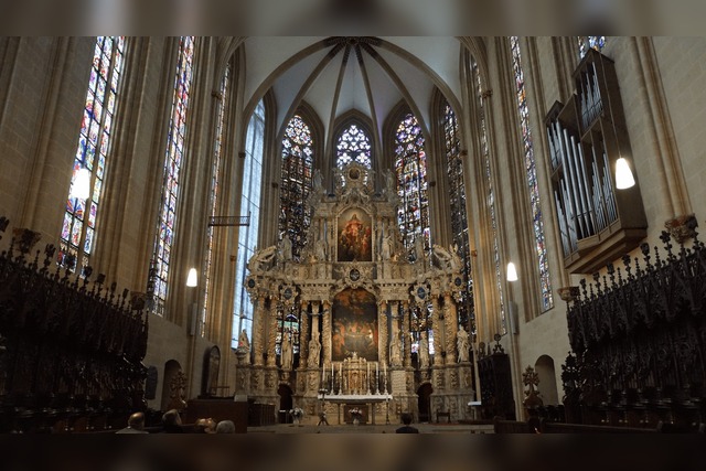 Erfurter Dom, Dom Erfurt, Chorraum, Hochaltar, neugotik, neugotisch