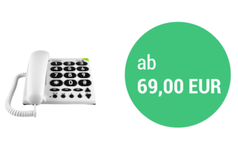 Banner Seniorentelefone - Festnetz, Handy & Co. zu günstigen Preisen