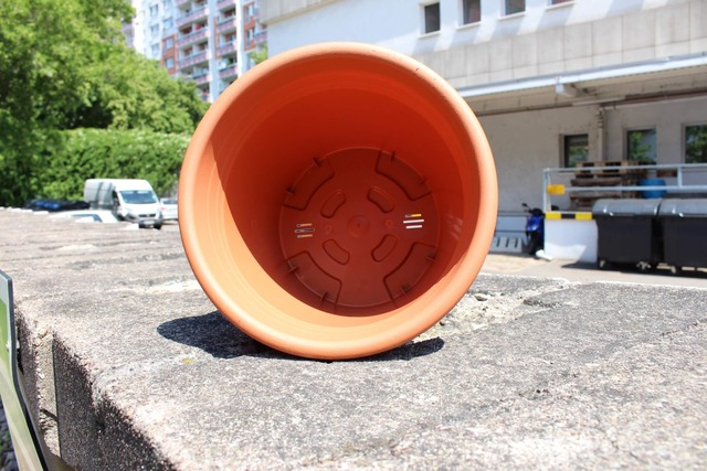 Bl&auml;hton, Blumentopf, Drainage